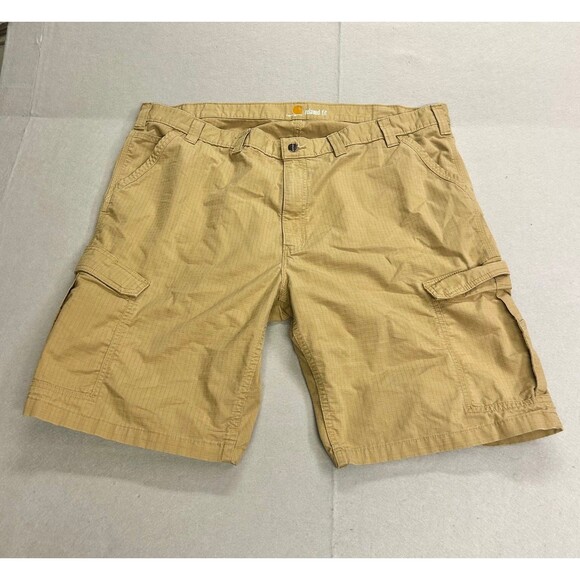 Carhartt Other - Carhartt Force Relaxed Fit Cargo Shorts Mens Size 46 Khaki Ripstop 103543 253